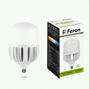 Feron лампа св/д высокомощн. E27-E40 100W(9100lm) 4000K 4K 274x160 T140 LB-65 38219