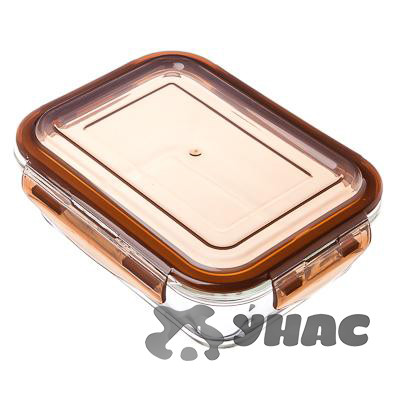 Контейнер для продуктов на защелках 1000 мл стекло 845-112