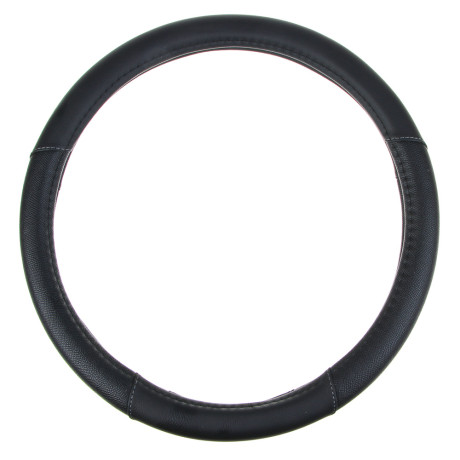 ЕРМАК Оплетка руля, вставка перфорированная, черная, черный (М), полиуретан(PU)