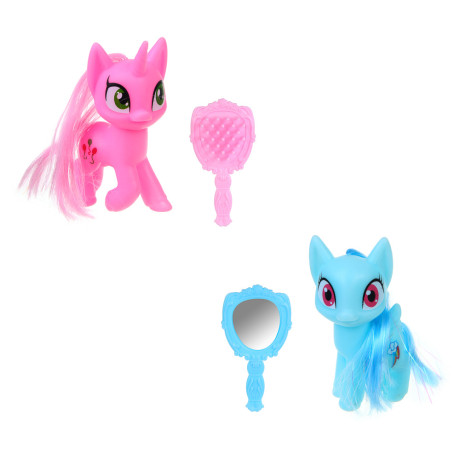 ИГРОЛЕНД Волшебная лошадка, фигурка с аксессуаром, PP, ABS, 12,5х3,5х15 см, 2 диз.