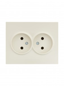 Lezard VESNA роз. СУ 2 мест. 16А крем. (Керамика) (корп. ABS) 742-0300-128