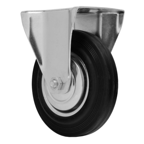 Колесо неповоротное D 160 мм, крепление  платформенное Сибртех