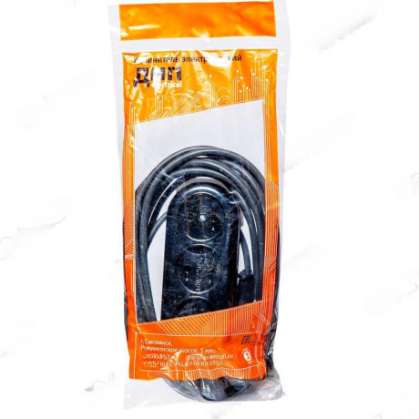 Удлинитель СТАНДАРТ КАРБОЛИТ 3 гнезда ПВС 2*0,75 5м x40