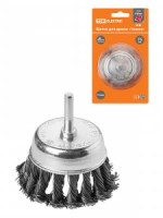 TDM Рубин щетка для дрели чашка, 75мм, плетеные пучки стальной проволоки d=0,5мм SQ1096-0206
