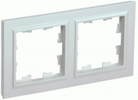 IEK BRITE Рамка СУ 2 мест. РУ-2-БрЖ жемчуг BR-M22-K36