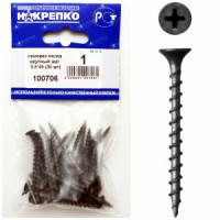 Саморез оксид по дереву крупный шаг 3,5*45 (30 шт BL) НАКРЕПКО 100706