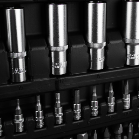 ЕРМАК Набор профессионального инструмента, 108 предм., 1/4"+1/2"