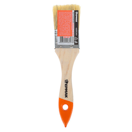 ЕРМАК/HEADMAN Кисть малярная плоская "Бейсик" нат. щетина 1,5" (38мм)