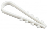 IEK дюбель-хомут d5-10мм нейлон белый (кругл. кабеля, длина 45мм) (100шт) UHH35-5-10-100