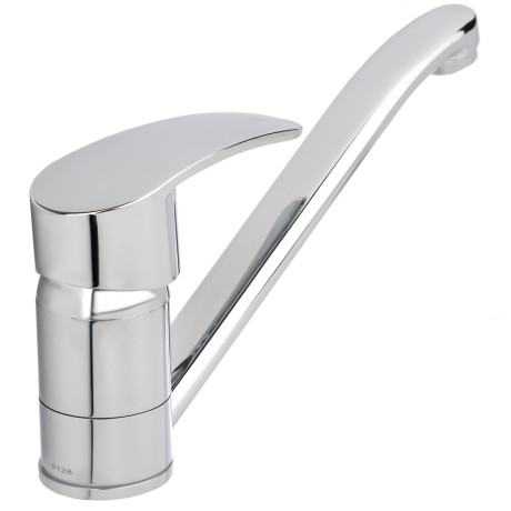 СоюзКран Смеситель для кухни, низкий излив 25см, керам. картридж 40мм, хром, цинк, SK01-I114