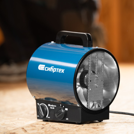 Тепловая пушка ТВ-2М (тепловентилятор), 230 В, 2 режима: вентилятор / 2000 Вт Сибртех