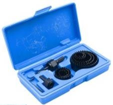 Набор коронок по дереву и гипсокартону 11предметов 32-64мм Х-pert