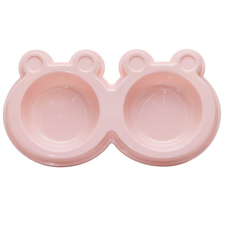 Миска для животных двойная 2*150 мл 27*14 см NA2648