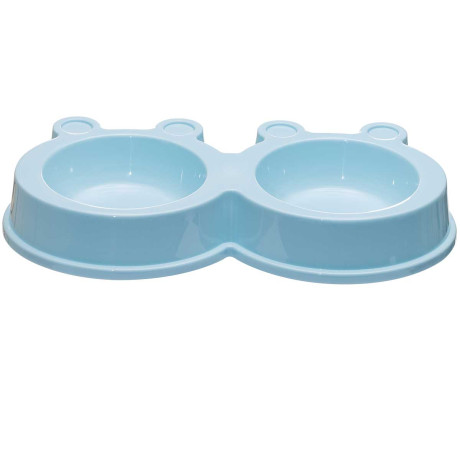 Миска для животных двойная 2*150 мл 27*14 см NA2648