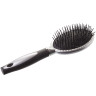 Расческа-массажка овал, 23см, серая с черным NA2360 (240)