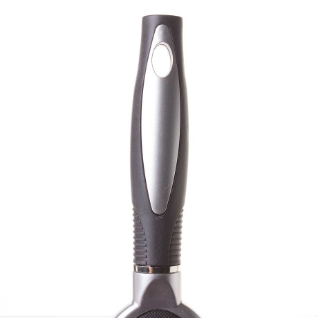 Расческа-массажка овал, 23см, серая с черным NA2360 (240)