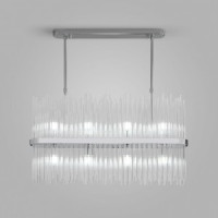 Bogate&#039;s св-к подвес. 8x60W E14 800х170х780 мет. прозр./хром Allure Умный дом485/8 a065769