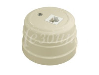 МЕЗОНИНЪ УСАДЬБА роз. компьют. RJ45 ОУ 1 мест. СЛОН. КОСТЬ ABS-пластик GE30341-02