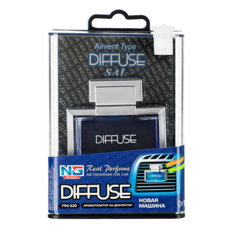 NEW GALAXY Ароматизатор на дефлектор Diffuse, 12,5мл, новая машина Дизайн GC