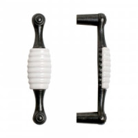 Ручка-скоба мебельная мет/керам 96 С2496-96 BL мат. черн. 2шт (цена за пару (10, 100) StahlBuro