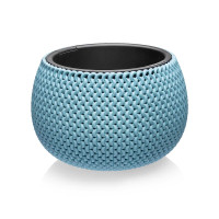 Кашпо Lace 3,9л сер-голубой Эльфпласт 573 х4