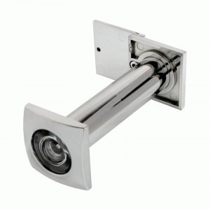 Глазок дверной СТАНДАРТ ГДШ-5 70-130 мм хром ПЛАСТИК квадратный (100,10)