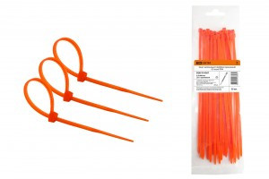 TDM Хомут нейлоновый 3.6х200мм (оранжевый) (уп.25шт, цена за уп.) (40!) SQ0515-0367
