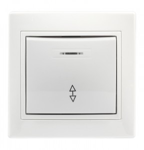 Smartbuy Венера выкл. СУ прох. 1 кл. инд, керамика 10А белый  (SBE-01w-10-SW12-1-c)