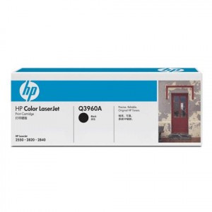 Картридж лазерный HP (Q3960A) ColorLaserJet 2550/2820 и другие, черный, ориг., ресурс 5000 стр.