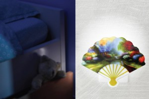 Camelion NL-175 ночник 0.5W 3LED 95x75x45 Веер 220V, пластик, выкл.