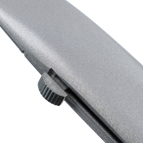 ЕРМАК Нож, 19 мм, выдвижное трапециевидное лезвие, металлический корпус, комплект 5 лезвий