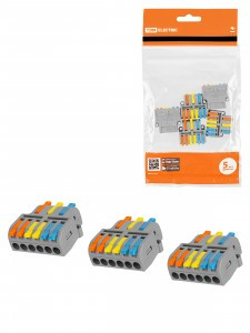 TDM клемма СМК разветв. с рычагом СКР-436 3х(1вх/2вых) 2,5(4)мм2 24A (уп.5шт цена за уп) SQ0527-0315