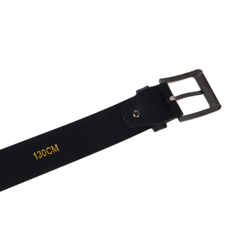 ЮL Ремень мужской, ПУ, металл, 120/130х3,8см, черный, РМ24-01