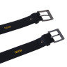 ЮL Ремень мужской, ПУ, металл, 120/130х3,8см, черный, РМ24-01