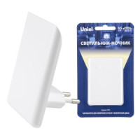 Uniel DTL-320 ночник 0.5W Прямоугольник, 220V, фотосенсор, пластик, белый, BL