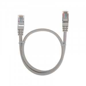 REXANT коммутац. шнур (патч-корд) F/UTP, cat5e, 0,5м, литой, RJ45-RJ45, LSZH, серый, 02-0110-05