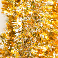 Мишура YТ22-17A золото с серебром d-9см L2м (ЗАПАЙКА 10шт)