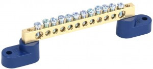 IEK шина N "Ноль" (нул.) на двух угловых изол ШНИ-6х9-12-У2-С