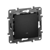 IEK ETIKA Plus мех. выкл./перекл. СУ 1 кл. антрацит авт. зажим (инд.) 672615