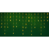 СНОУ БУМ Гирлянда эл. бахрома с каплями 2.5x0.3х0.5x0.7м, 80LED, шампань, пост свеч,ПВХ проз,220В