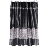 VETTA Шторка для ванной, с утяжелителем, полиэстер, 80 г/м2, 180х180 см, Орнамент, 613