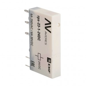 EKF AVERES реле промежуточное РП slim 23/1 6A 24В DC rps-23-1-24DC