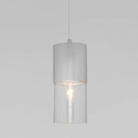 EUROSVET св-к подвесной 1x60W E27 100x100x980 серебр/мет.прозр. 50233/1 a058500