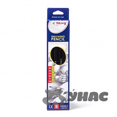 Карандаши чернографитные 6шт (5н,4н,3н,2н,н,нв) (Цена за 24шт) NK-64/YL83022-6 (20)
