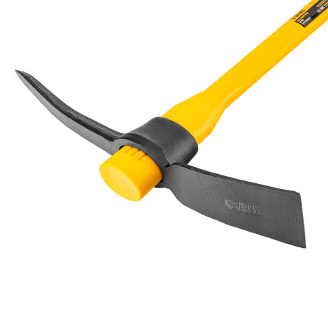 Кирка 2250 г, широкая, фиберглассовая обрезиненная рукоятка 900 мм Denzel