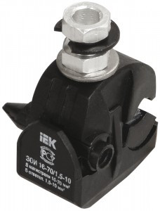 IEK зажим прокалывающий ответв. изол.  ЗОИ 16-70/1,5-10 (P6, P616, EP95-13, SLIW11.1) UZA-11-D01-D10