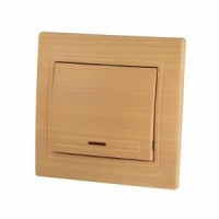 &quot;Lezard Мира выкл. СУ 1 кл. 10А (проходн., инд.) ясень (корпус PC) 701-4747-114