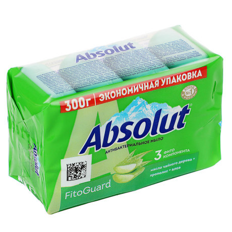 Мыло твердое ABSOLUT 2в1 Дикая орхидея/FitoGuard Алоэ, 4x75г