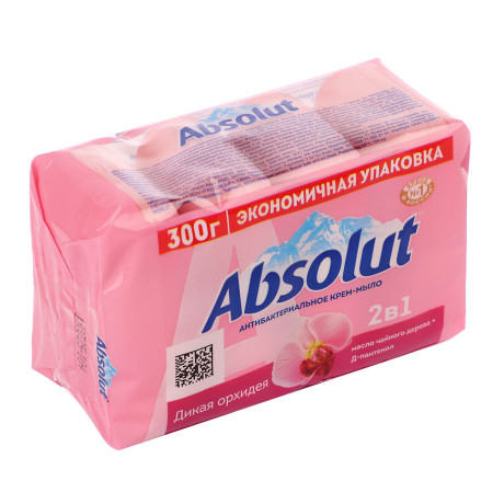 Мыло твердое ABSOLUT 2в1 Дикая орхидея/FitoGuard Алоэ, 4x75г