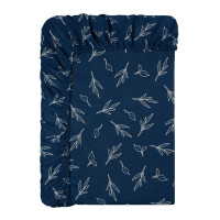 PROVANCE Нэви Простыня на резинке 160х200х20см, 100% хлопок, бязь, синий